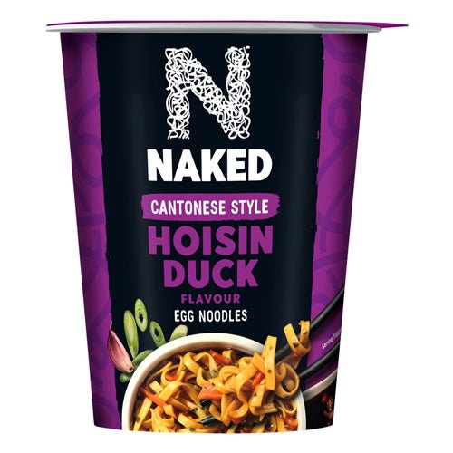 Naked Cantonese Style Hoisin Duck Flavour Egg Noodles 78g - UK Food & Drink - 5050665020504