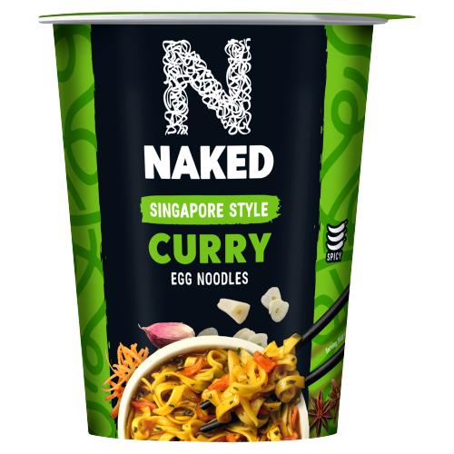 Naked Singapore Style Curry Egg Noodles 78g - UK Food & Drink - 5050665022584
