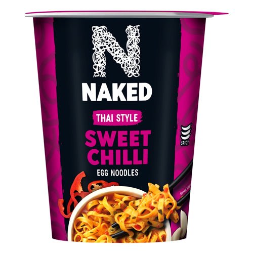 Naked Thai Style Sweet Chilli Egg Noodles 78g - UK Food & Drink - 5050665023741