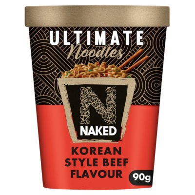 Naked Ultimate Noodles Korean Style Beef Flavour 90g - UK Food & Drink - 5050665048676