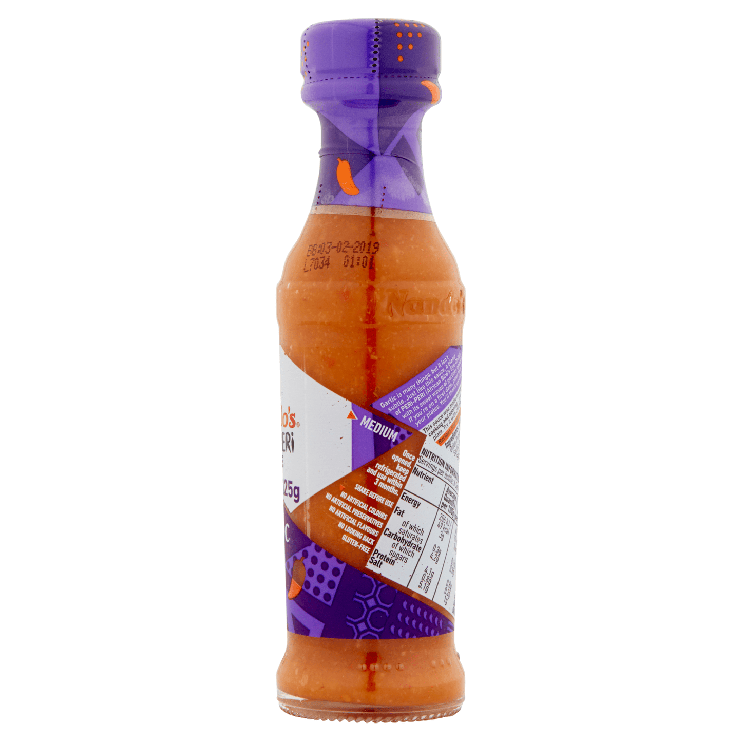 Nando's Garlic Peri - Peri Sauce 125g - UK Food & Drink - 6003770000199