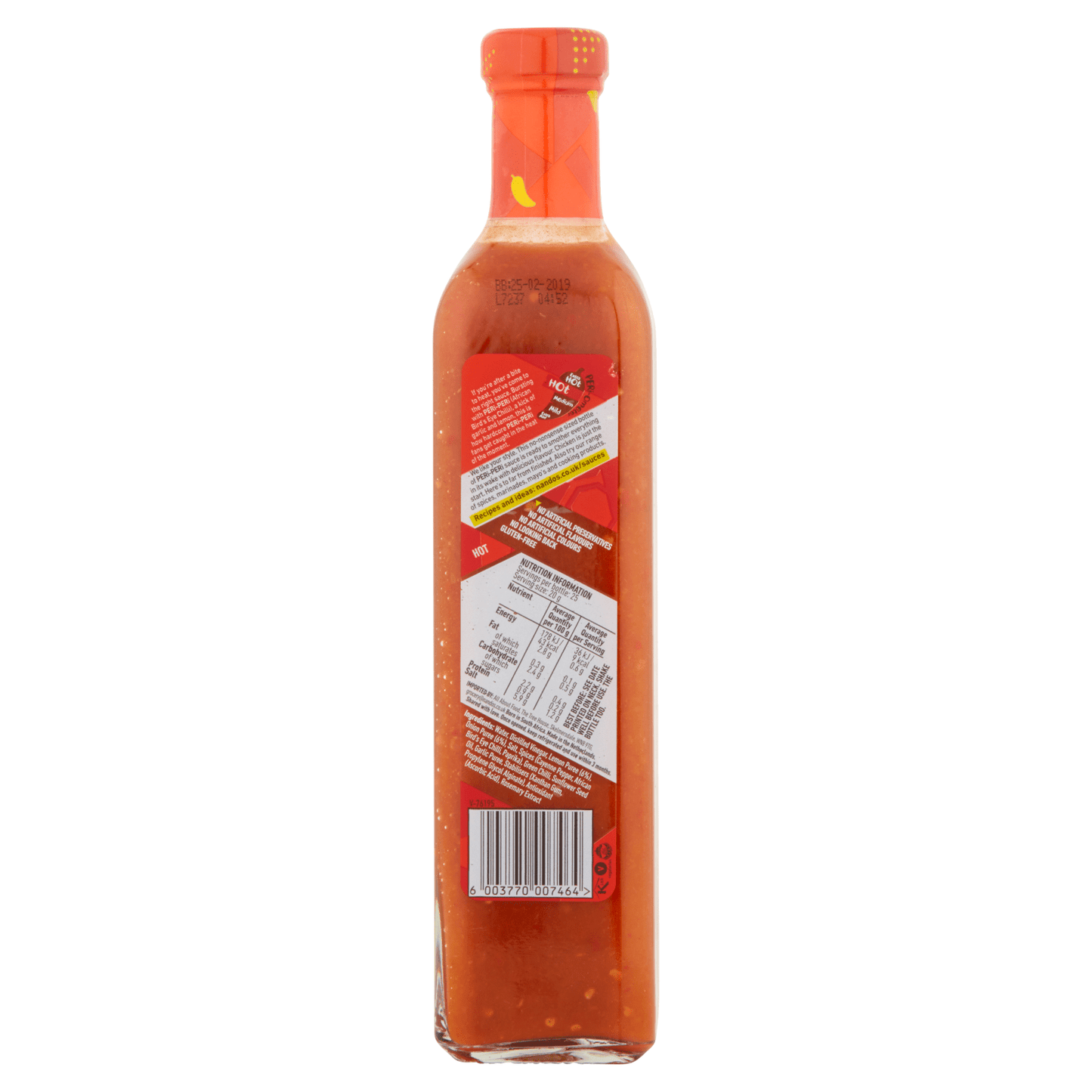 Nando's Hot Peri - Peri Sauce 500g - UK Food & Drink - 6003770007464
