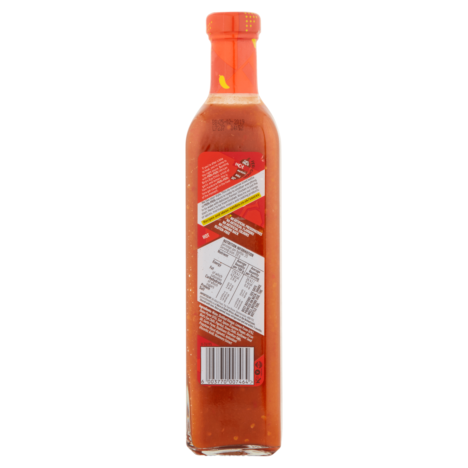 Nando's Hot Peri - Peri Sauce 500g - UK Food & Drink - 6003770007464