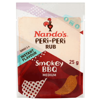 Nando's Peri - Peri Rub Smokey BBQ Medium 25g - UK Food & Drink - 5039303000849
