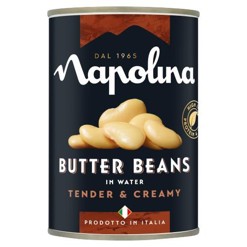 Napolina Butter Beans in Water 400g - UK Food & Drink - 5000232844255