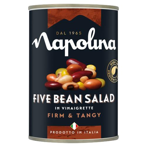 Napolina Five Bean Salad in Vinaigrette 400g - UK Food & Drink - 5000232849816