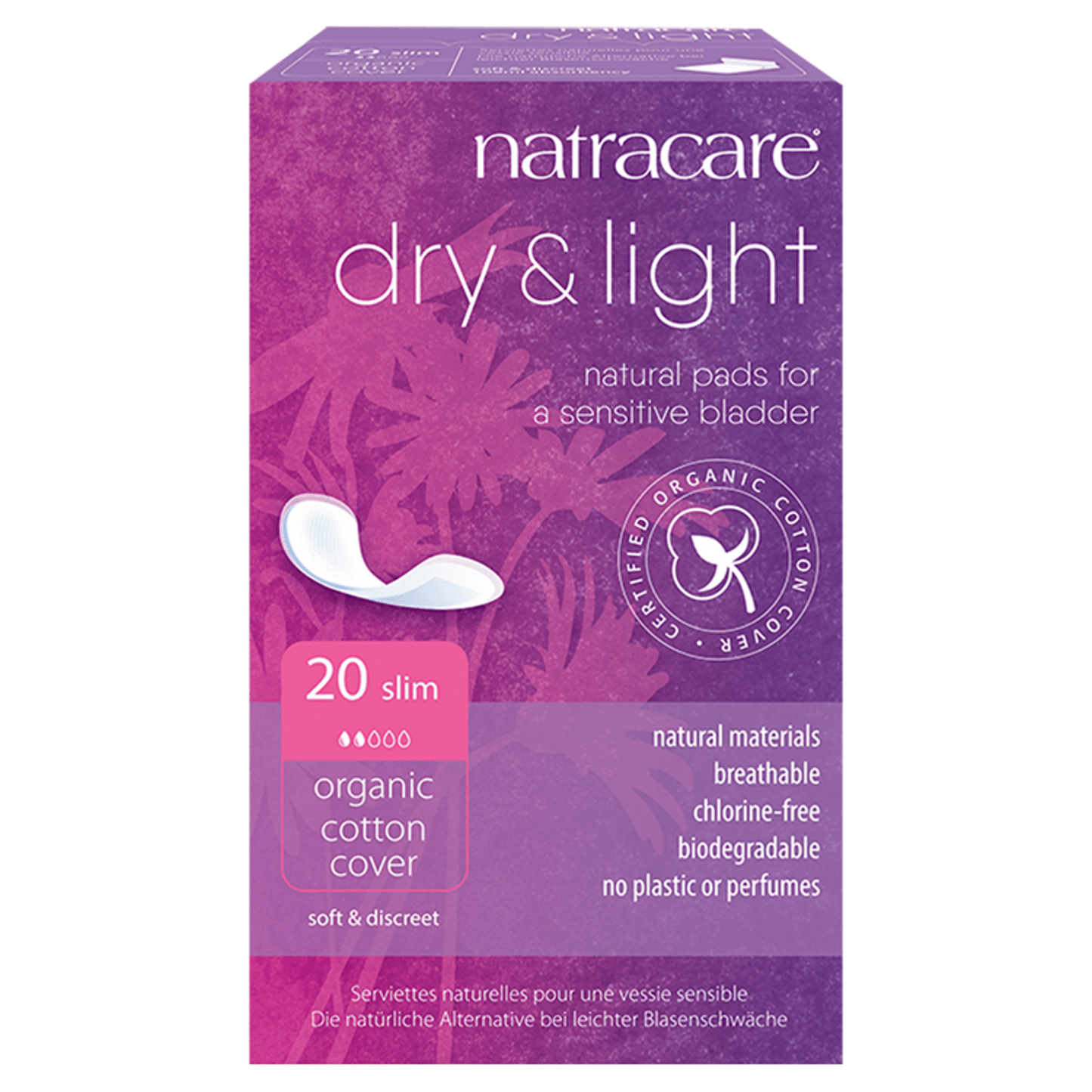 Natracare Dry & Light Inco. Slim Pads - UK Food & Drink - 782126003508