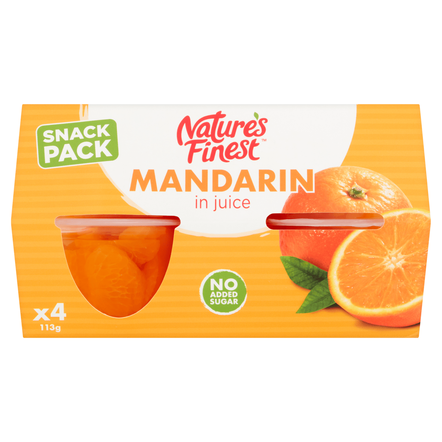 Nature's Finest Mandarin in Juice 4 x 113g (452g) - UK Food & Drink - 5010188001077