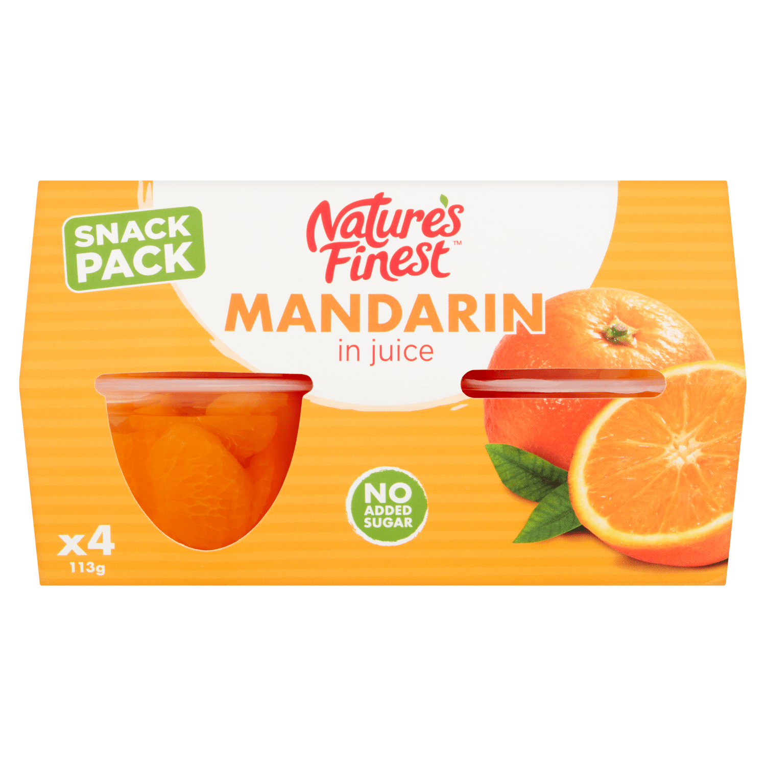 Nature's Finest Mandarin in Juice 4 x 113g (452g) - UK Food & Drink - 5010188001077