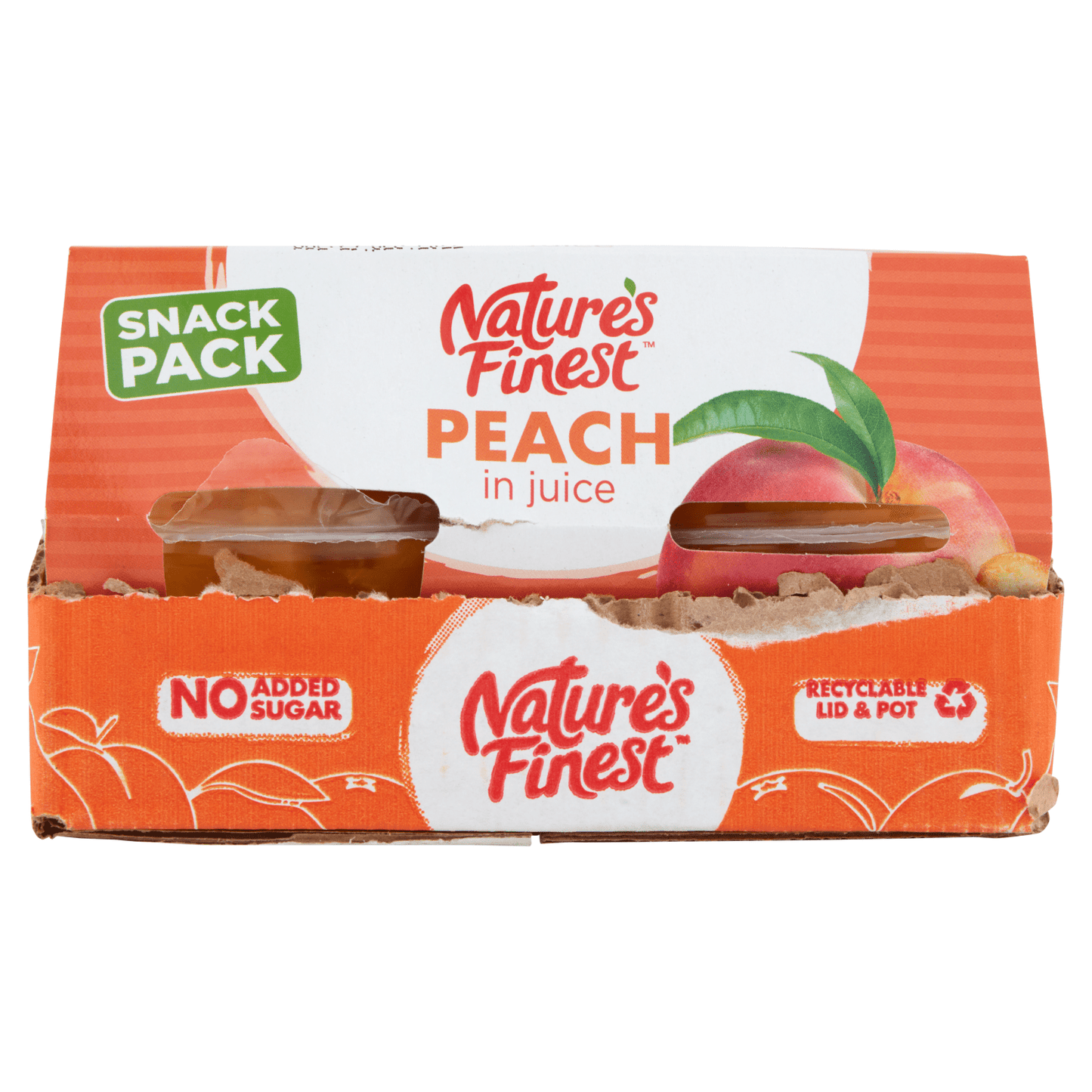 Natures Finest Peach in Juice 4 x 120g (480g) - UK Food & Drink - 5010188000599