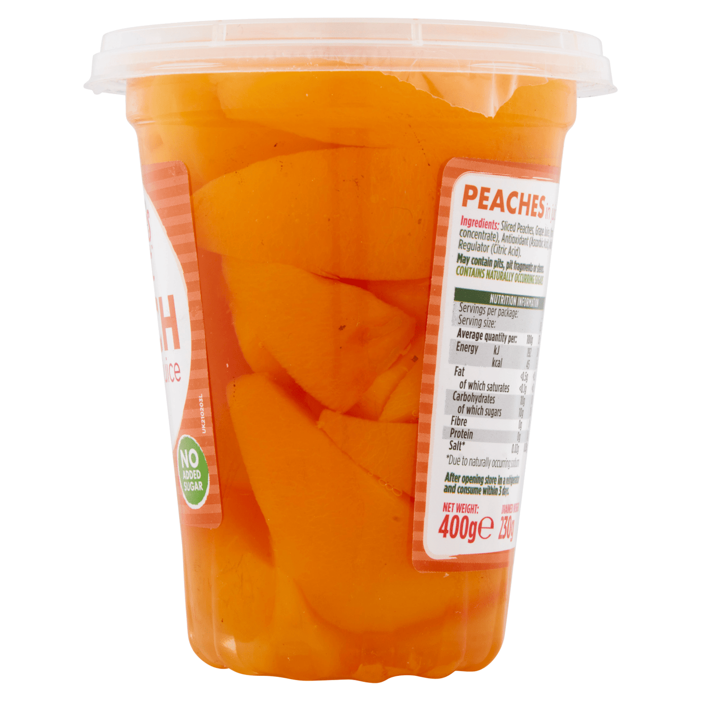 Nature's Finest Peach in Juice 400g - UK Food & Drink - 9310006005628