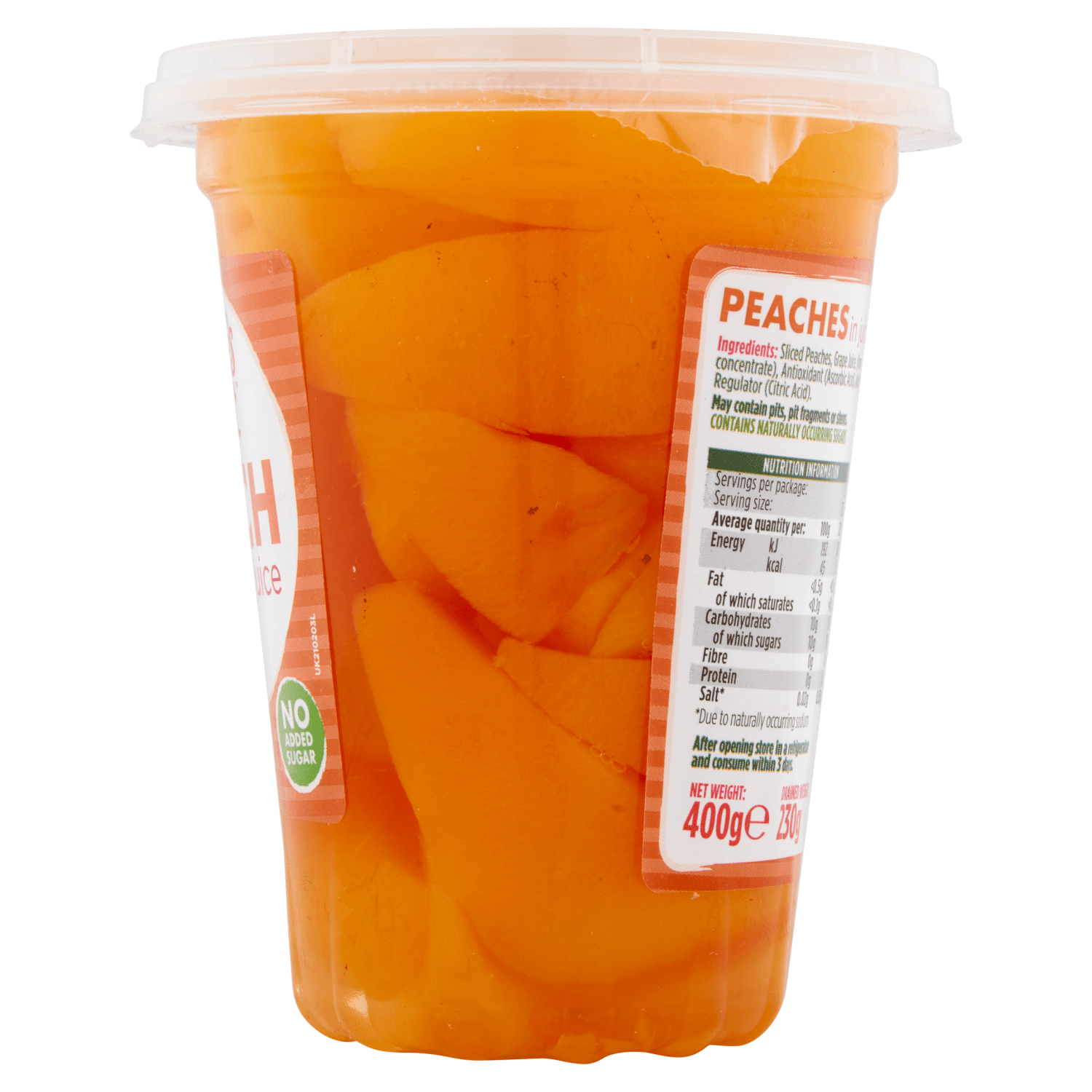 Nature's Finest Peach in Juice 400g - UK Food & Drink - 9310006005628