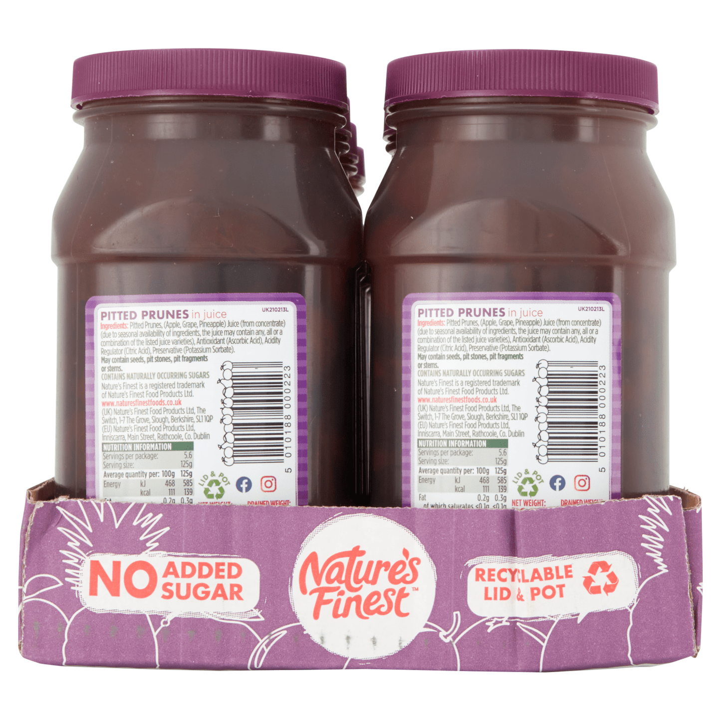 Nature's Finest Pitted Prunes in Juice 700g - UK Food & Drink - 5010188000223
