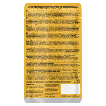 Naturo Natural Dog Food Mini Small Breed Chicken with Potato & Vegetables Adult Dog 1 - 7 Years 150g - UK Food & Drink - 5010708815016