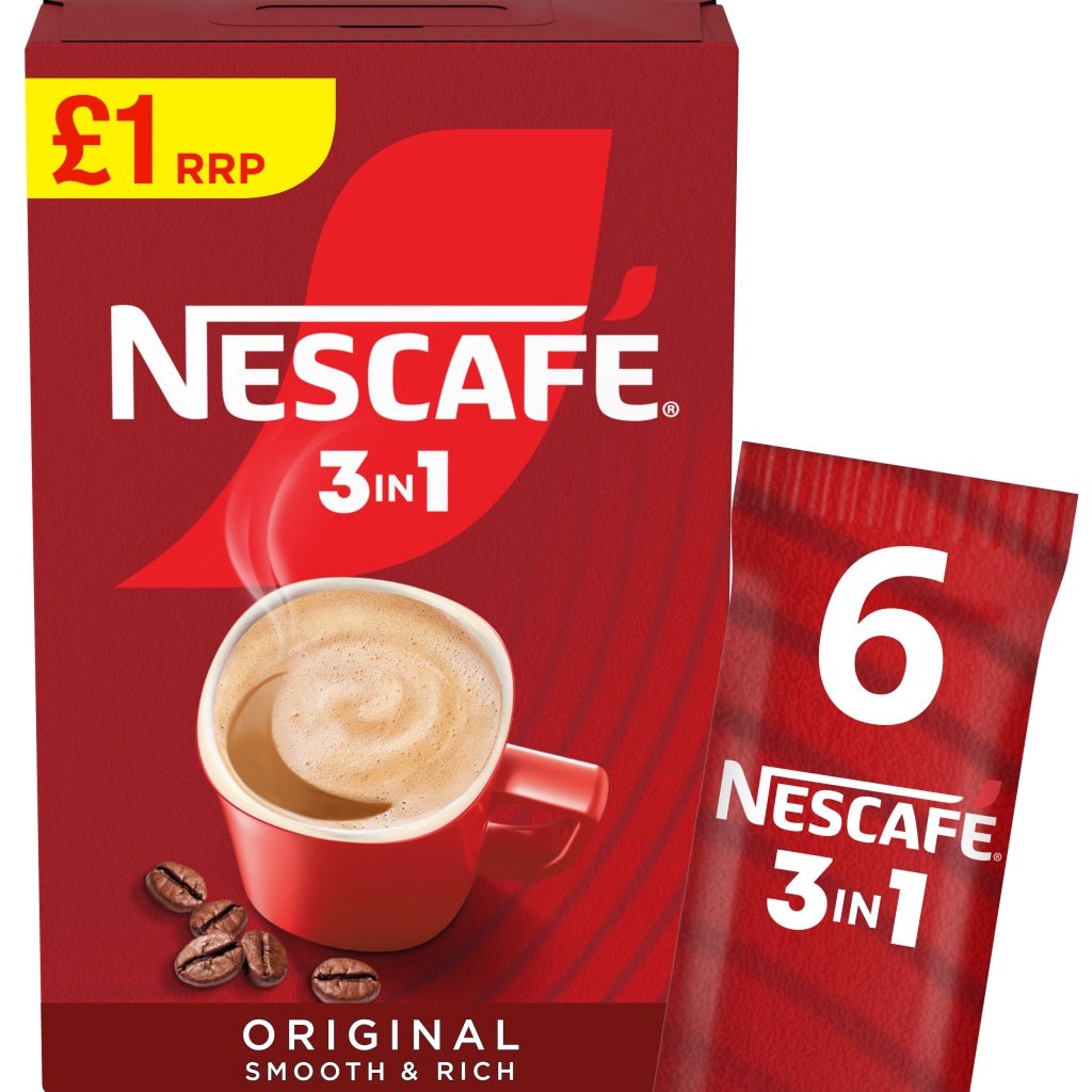 Nescafé 3 in 1 Original 6 x 16g (96g) - UK Food & Drink - 8445291282100