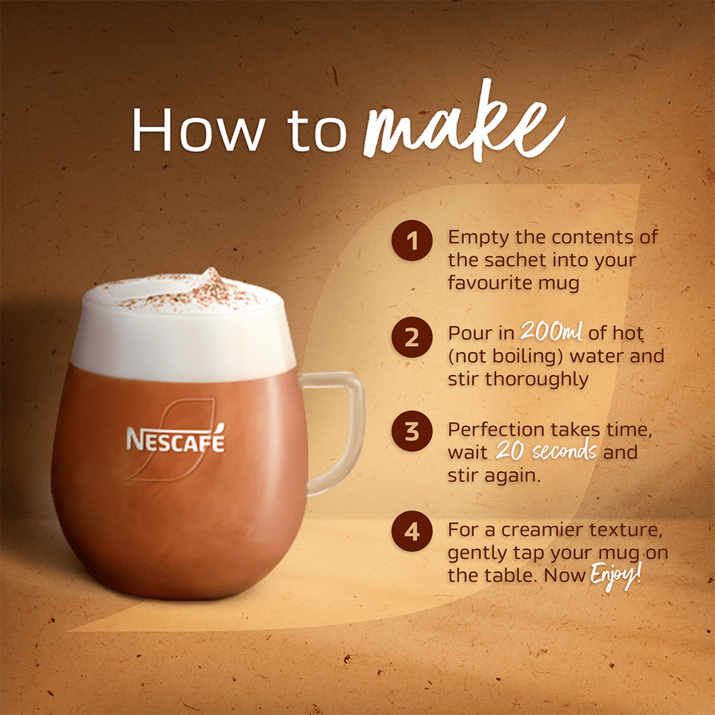 Nescafe Cappuccino 12 x 15.5g (186g) - UK Food & Drink - 7613039779309