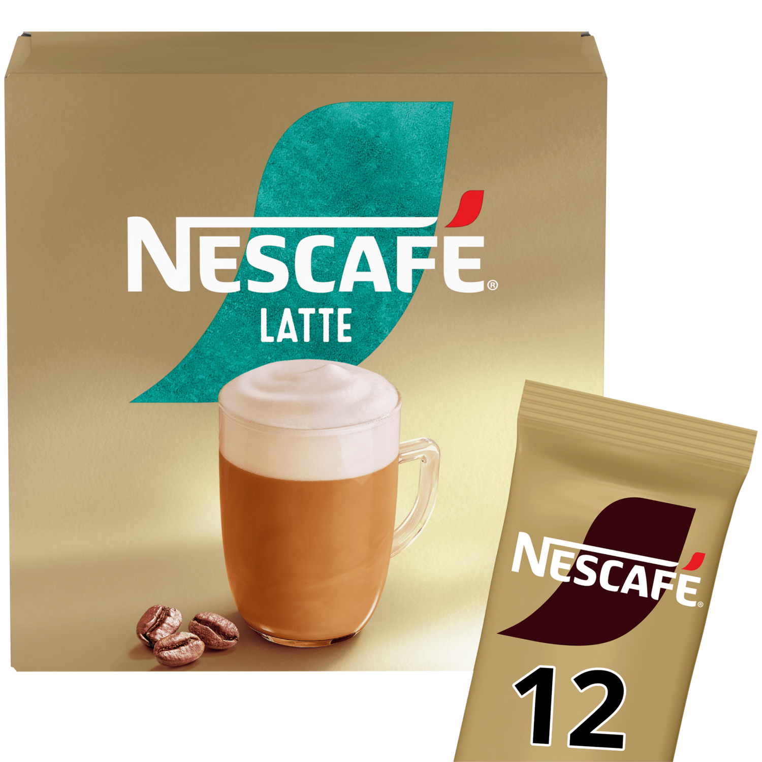 Nescafe Latte 12 x 18g (216g) - UK Food & Drink - 8445290941589