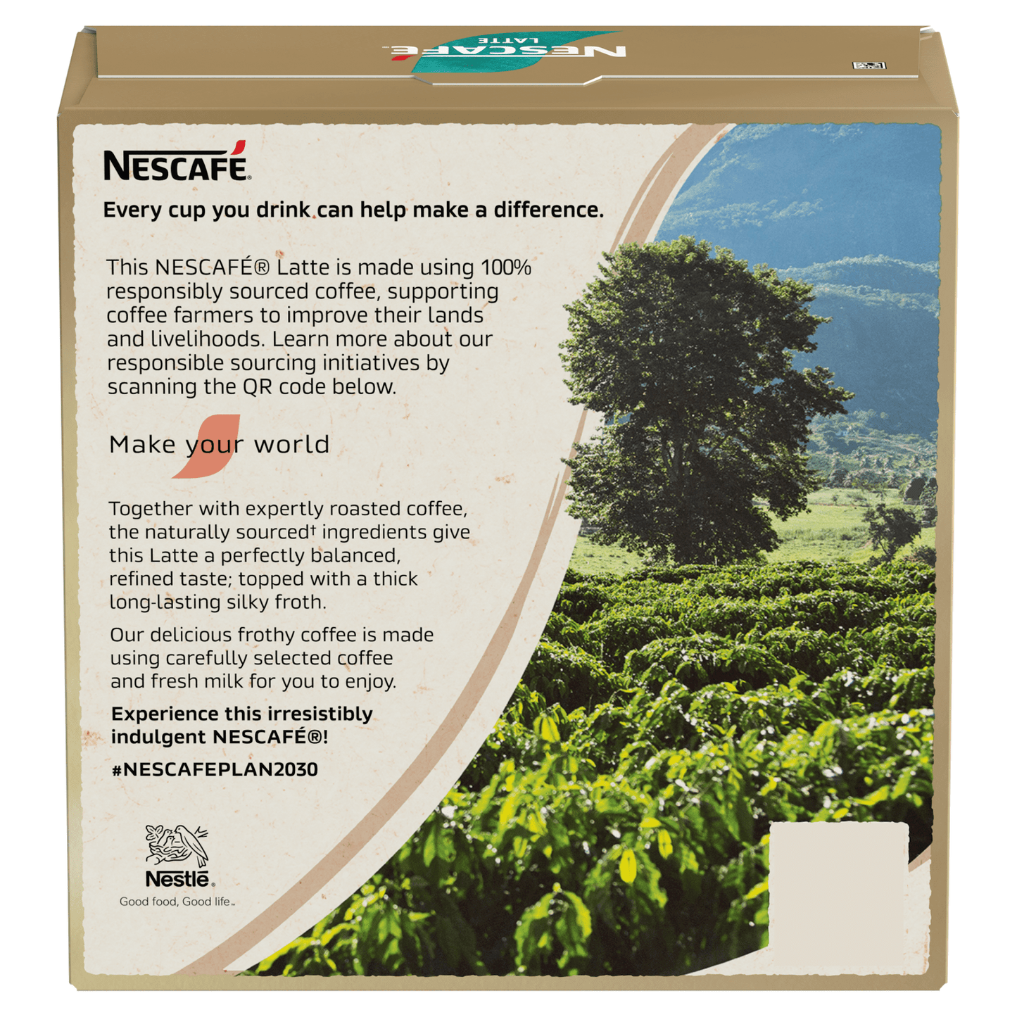 Nescafe Latte 12 x 18g (216g) - UK Food & Drink - 8445290941589