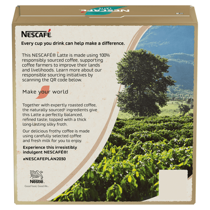 Nescafe Latte 12 x 18g (216g) - UK Food & Drink - 8445290941589