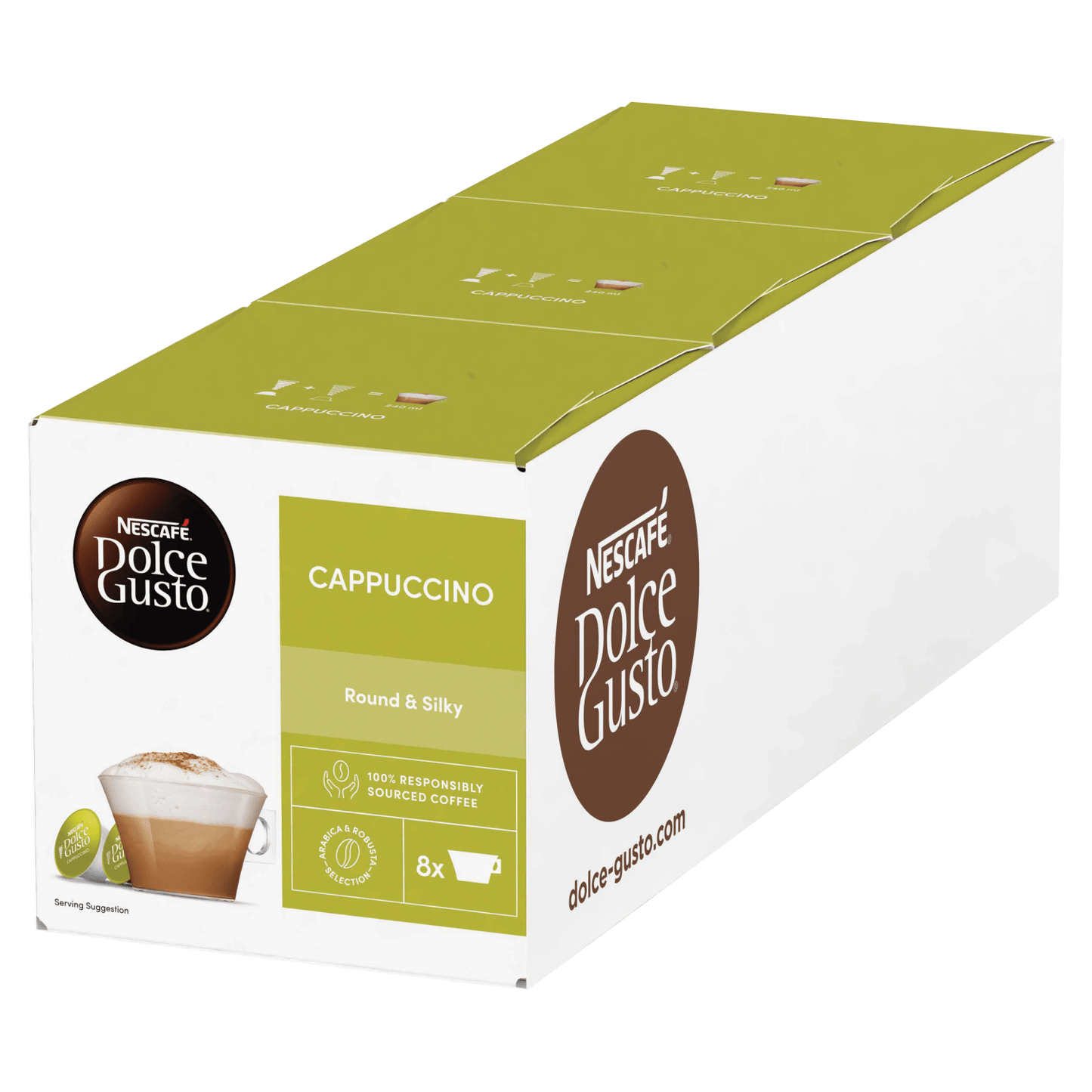 Nescaf≈Ω Dolce Gusto 16 Cappuccino Capsules 186.4g - UK Food & Drink - 7613036271905