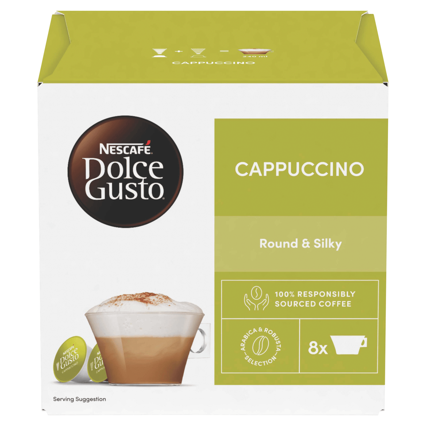 Nescaf≈Ω Dolce Gusto 16 Cappuccino Capsules 186.4g - UK Food & Drink - 7613036271905