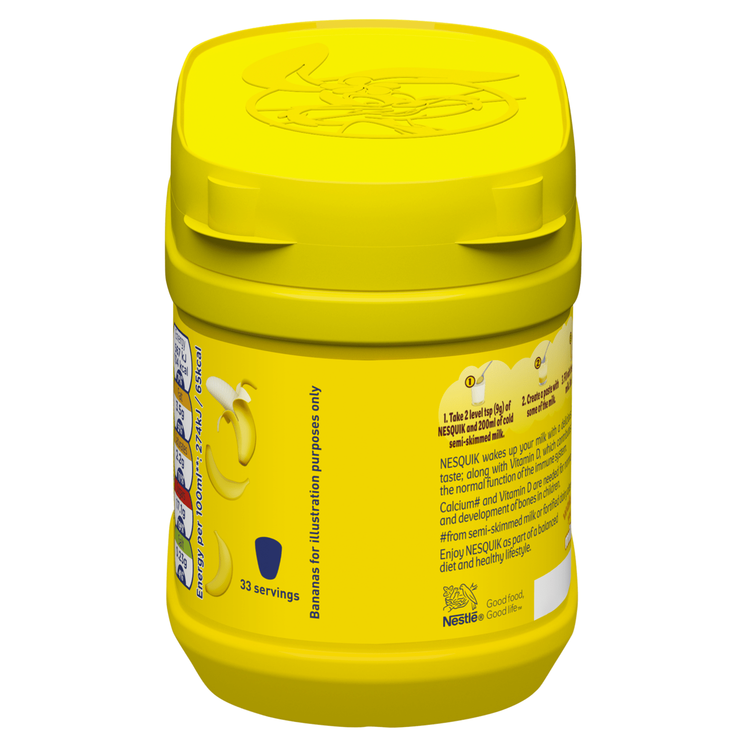 Nesquik Banana Flavour Milkshake Mix 300g - UK Food & Drink - 7613031513093