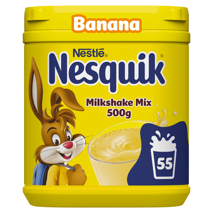 Nesquik® Banana Milkshake Powder 500g Tub - UK Food & Drink - 8445290293312