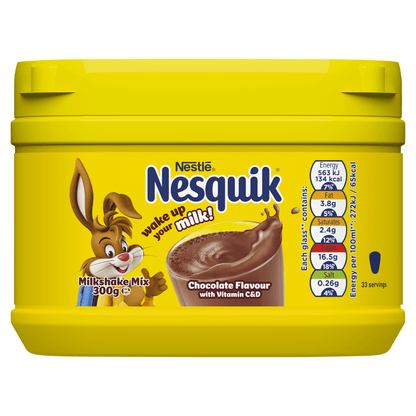 Nesquik Chocolate Flavoured Milkshake Mix 300g - UK Food & Drink - 7613031513062