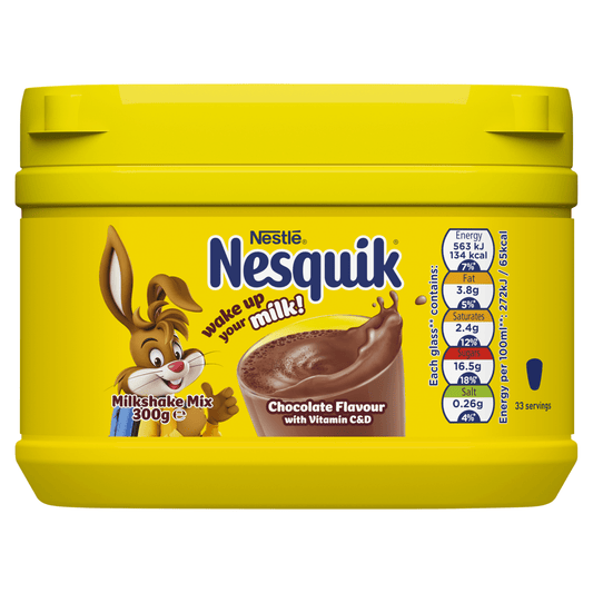 Nesquik Chocolate Flavoured Milkshake Mix 300g - UK Food & Drink - 7613031513062