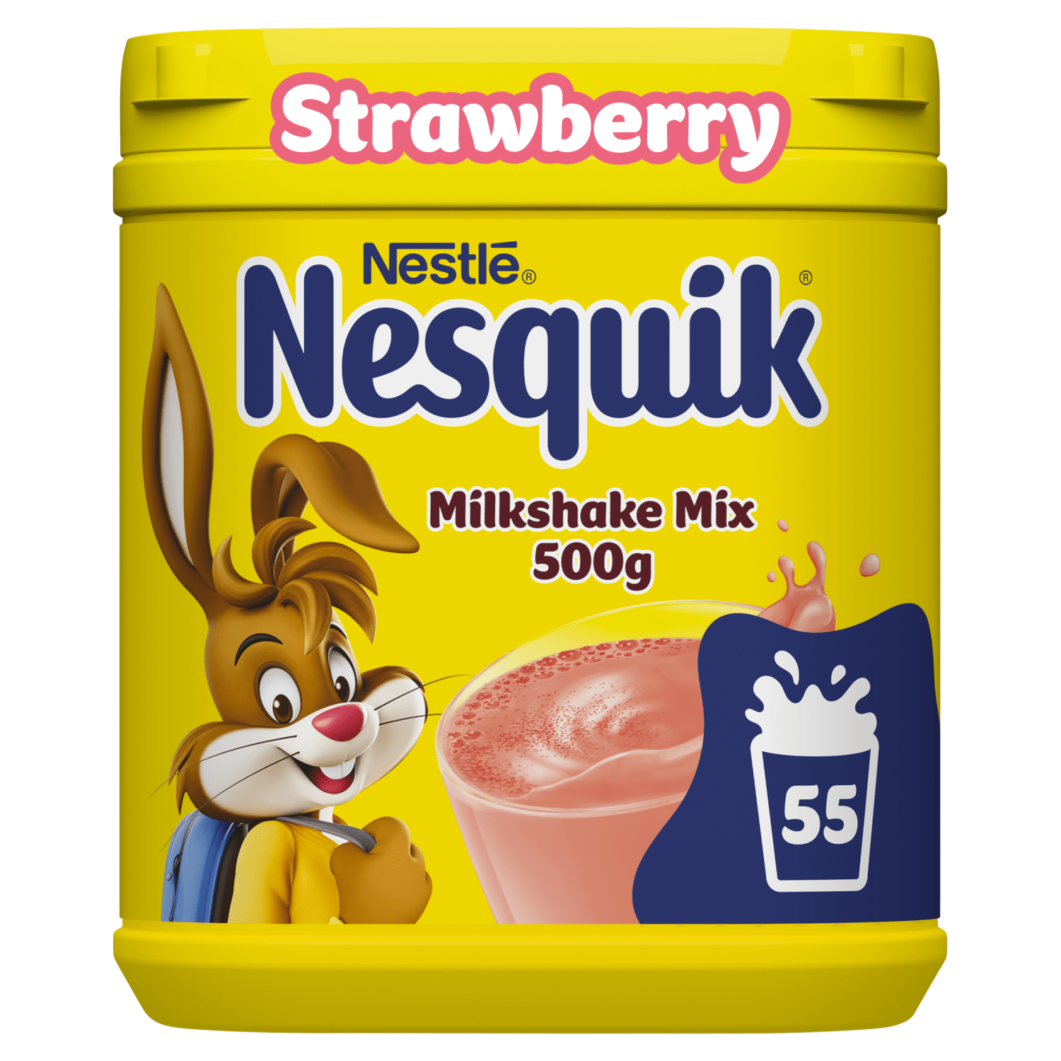Nesquik Strawberry Flavour Milkshake Mix 500g - UK Food & Drink - 7613031513611