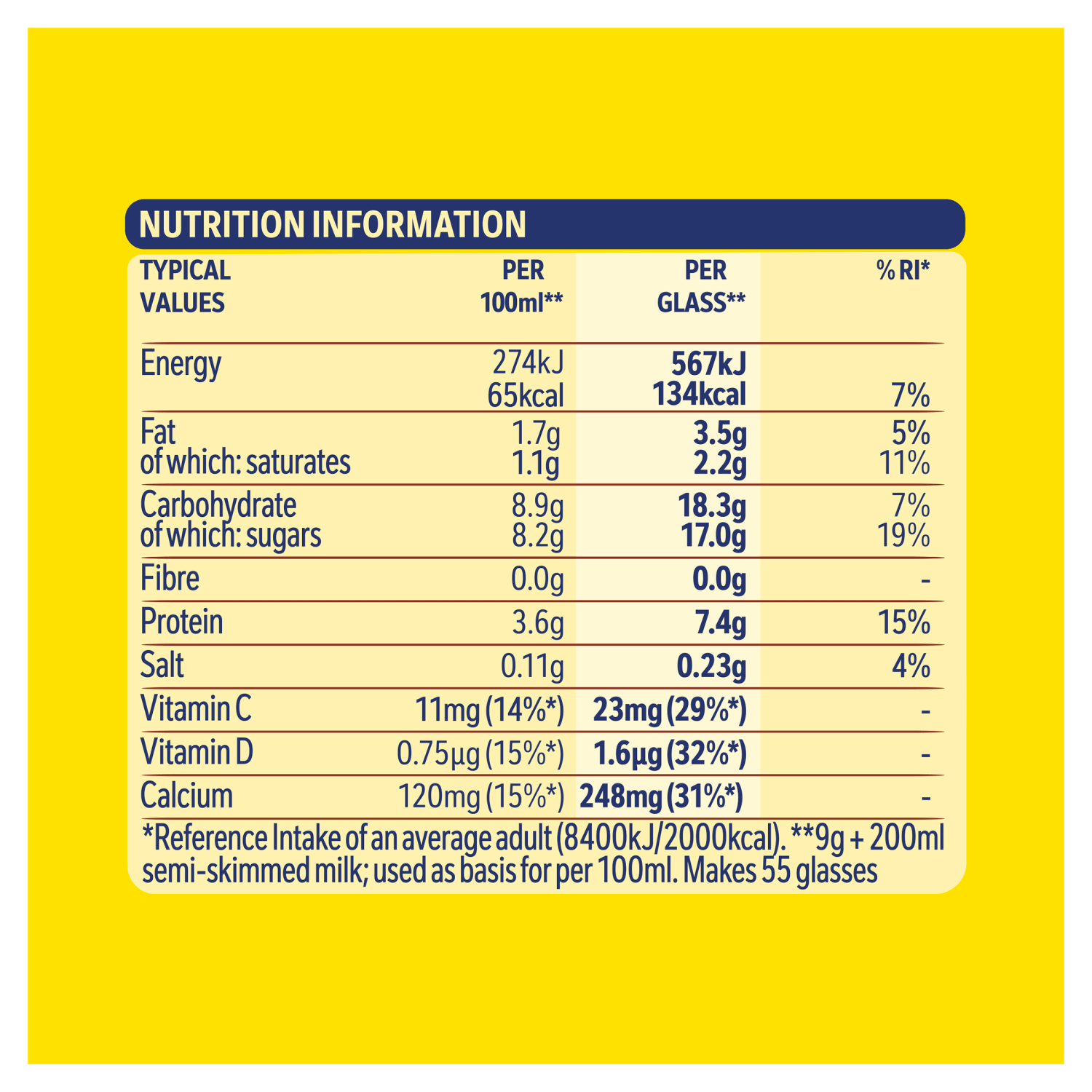 Nesquik Strawberry Flavour Milkshake Mix 500g - UK Food & Drink - 7613031513611