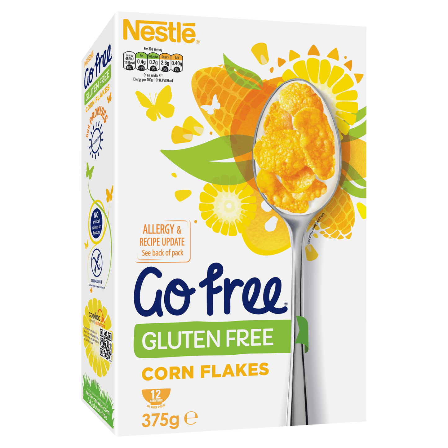 Nestl√© Go Free Gluten Free Corn Flakes 375g - UK Food & Drink - 5900020042538