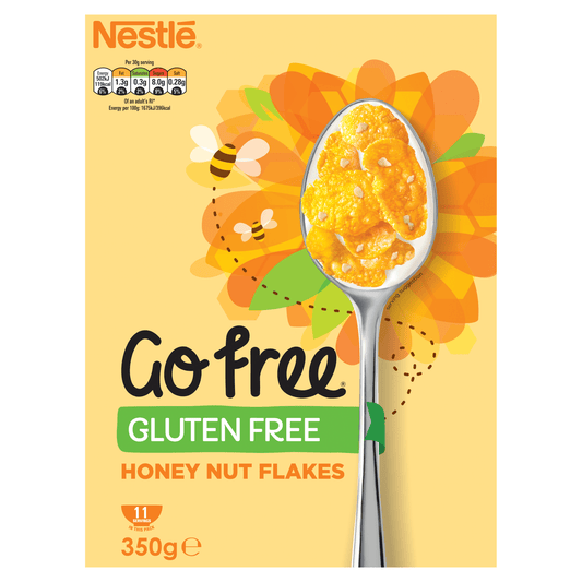 Nestl√© Go Free Gluten Free Honey Nut Flakes 350g - UK Food & Drink - 5900020042552
