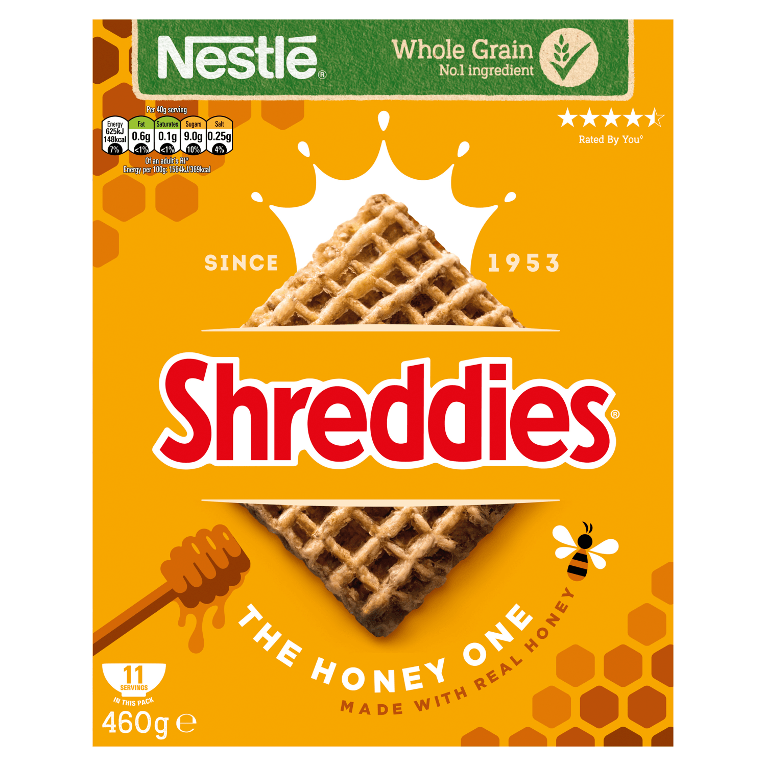 Nestl√© Shreddies The Honey One 460g - UK Food & Drink - 7613287944450