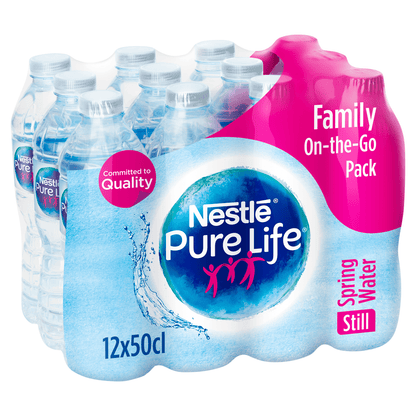 Nestle Pure Life Still Spring Water 12 x 50cl - UK Food & Drink - 7613031722662