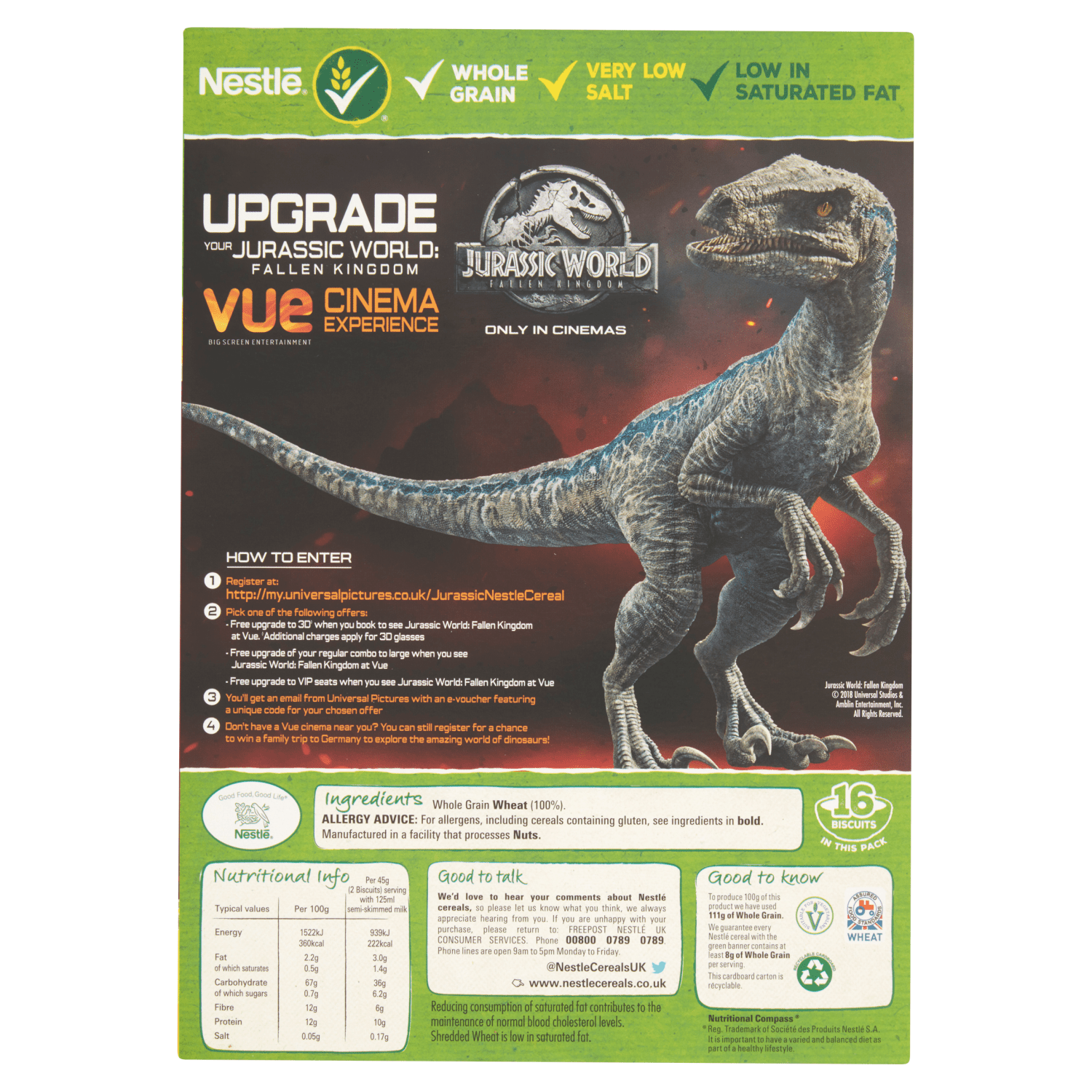 Nestle Shredded Wheat Cereal 16 Biscuits - UK Food & Drink - 7613031473090