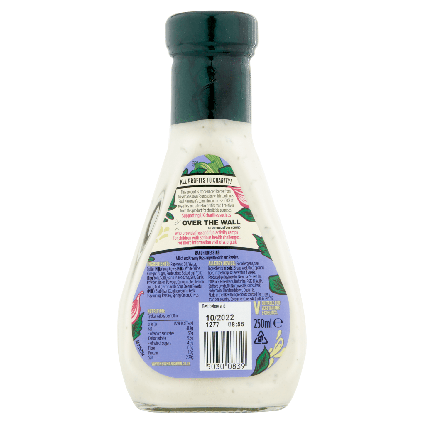 Newman's Own Dressing & Dip Ranch 250ml - UK Food & Drink - 50300839