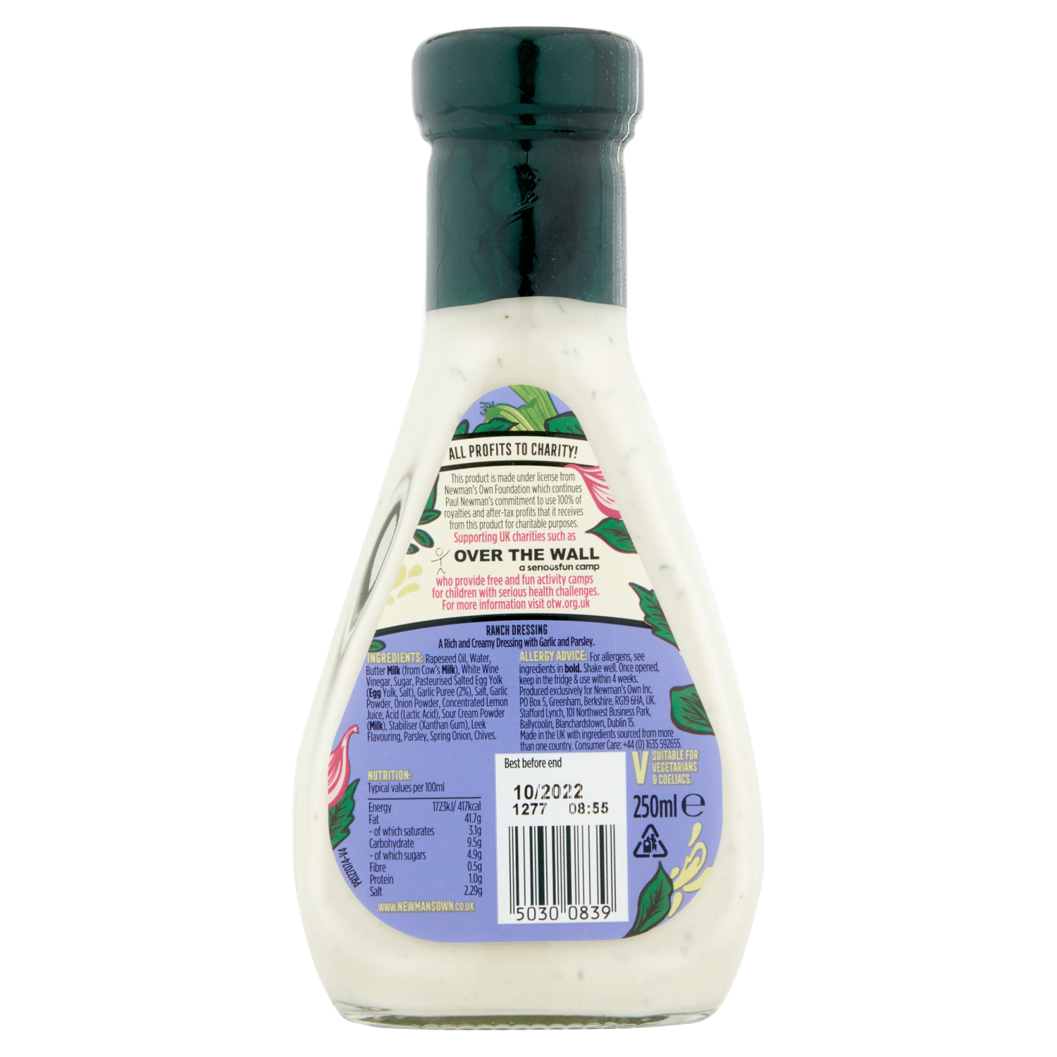 Newman's Own Dressing & Dip Ranch 250ml - UK Food & Drink - 50300839