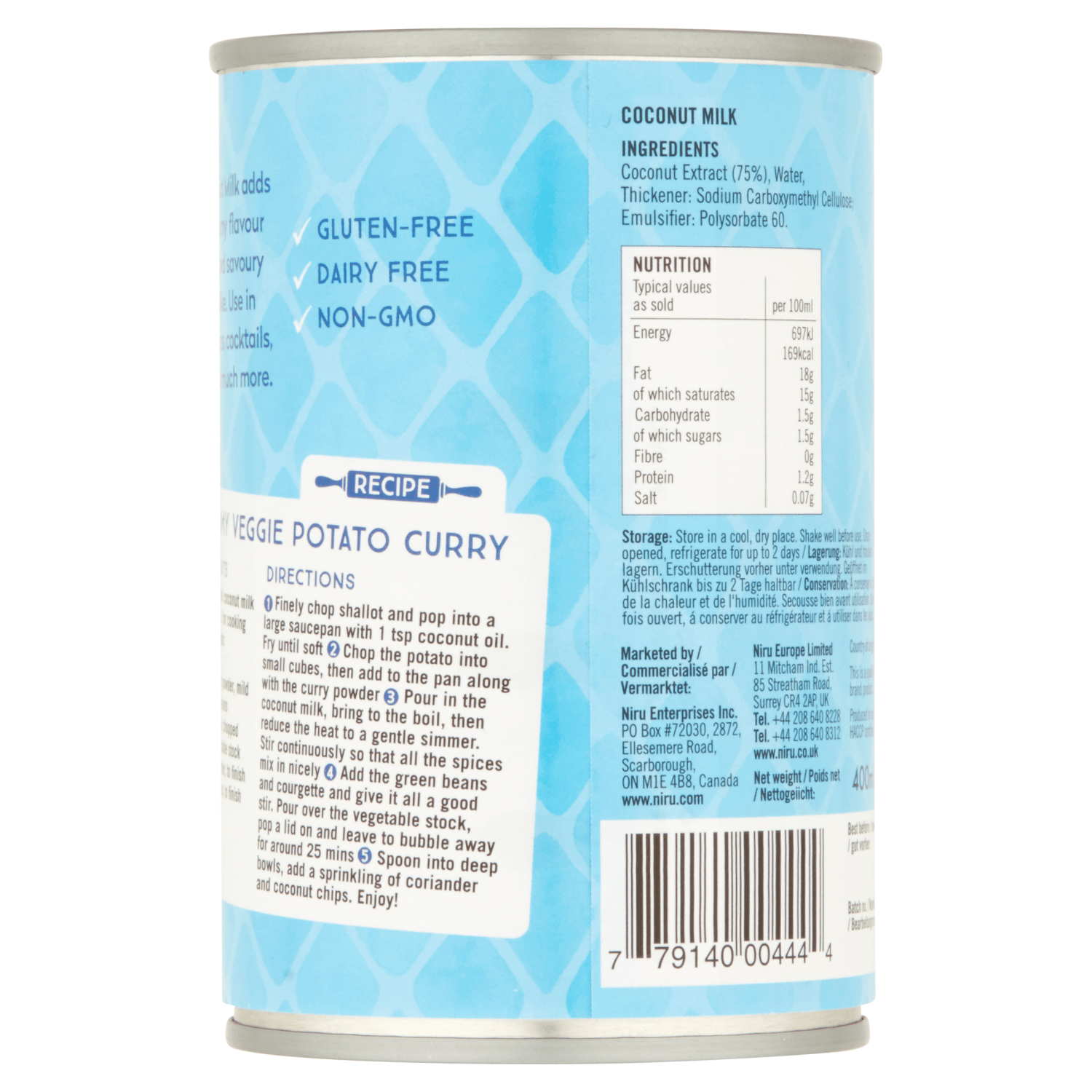 Niru Coconut Milk 400ml - UK Food & Drink - 779140004444