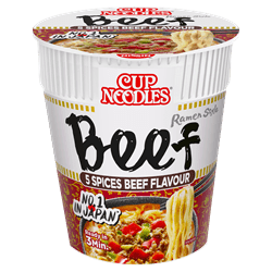 Nissin Cup Noodles 5 Spices Beef Flavour 64g - UK Food & Drink - 5997523314910