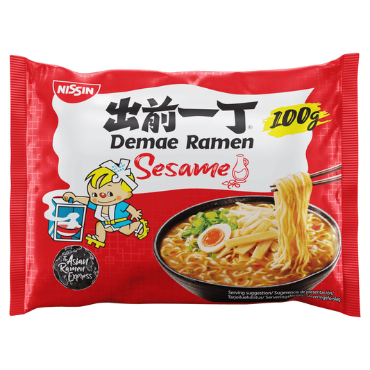 Nissin Sesame Demae Ramen 100g - UK Food & Drink - 8712429350407