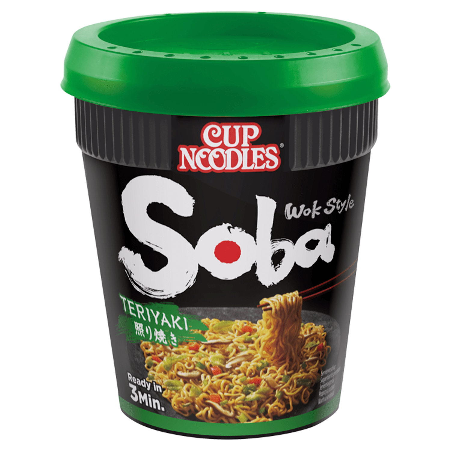 Nissin Soba Teriyaki Noodles with Yakisoba Sauce 90g - UK Food & Drink - 5997523315559