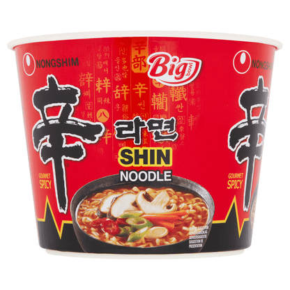 Nongshim Shin Noodle Soup Gourmet Spicy 114g - UK Food & Drink - 8801043025256