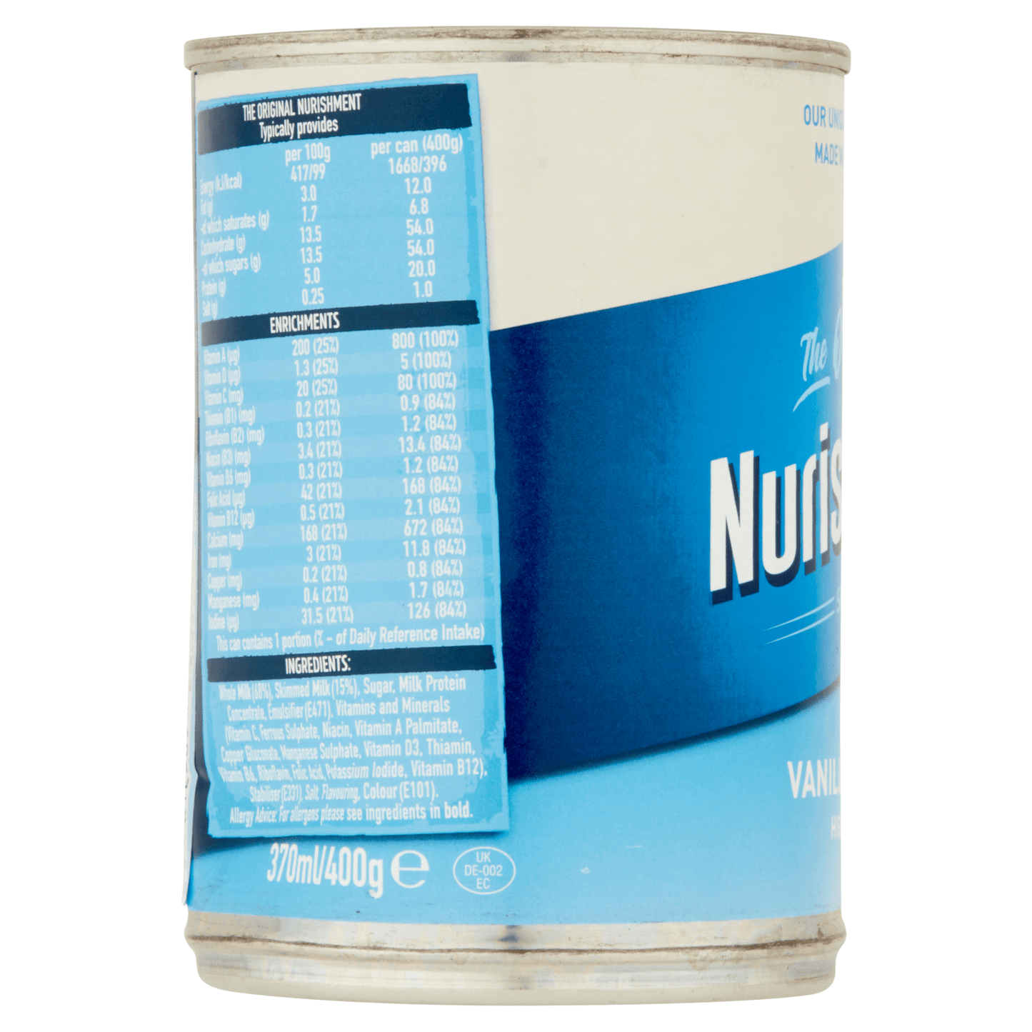 Nurishment The Original Vanilla Flavour 400g - UK Food & Drink - 5012389670557