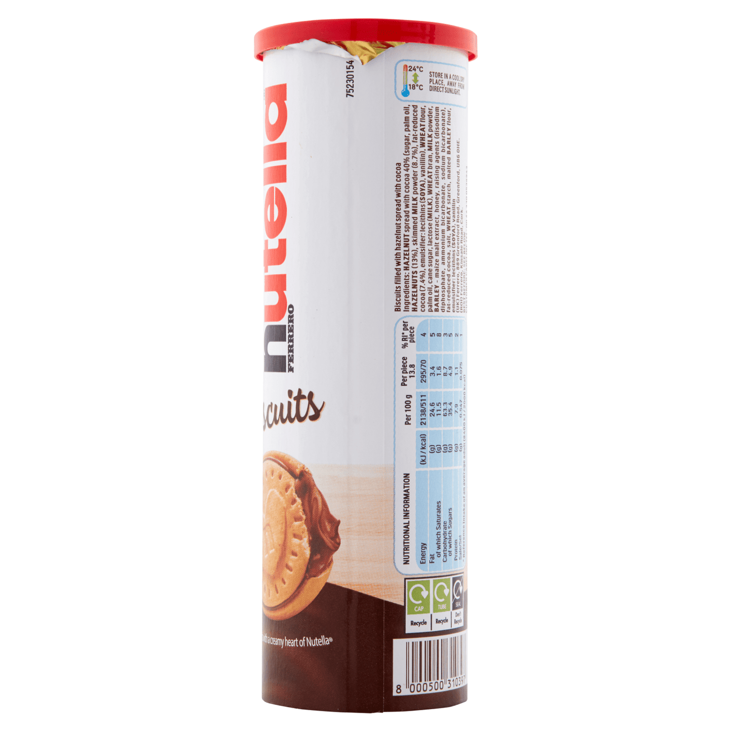 Nutella 12 Biscuits 166g - UK Food & Drink - 8000500310397