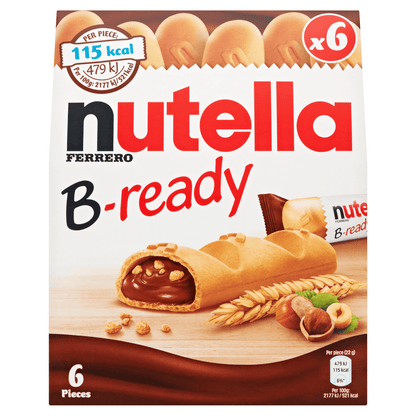 NUTELLA® B - ready 132g - 6 Bars x 22g - UK Food & Drink - 8000500227848