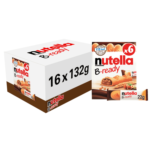 NUTELLA® B - ready 132g - 6 Bars x 22g - UK Food & Drink - 8000500227848
