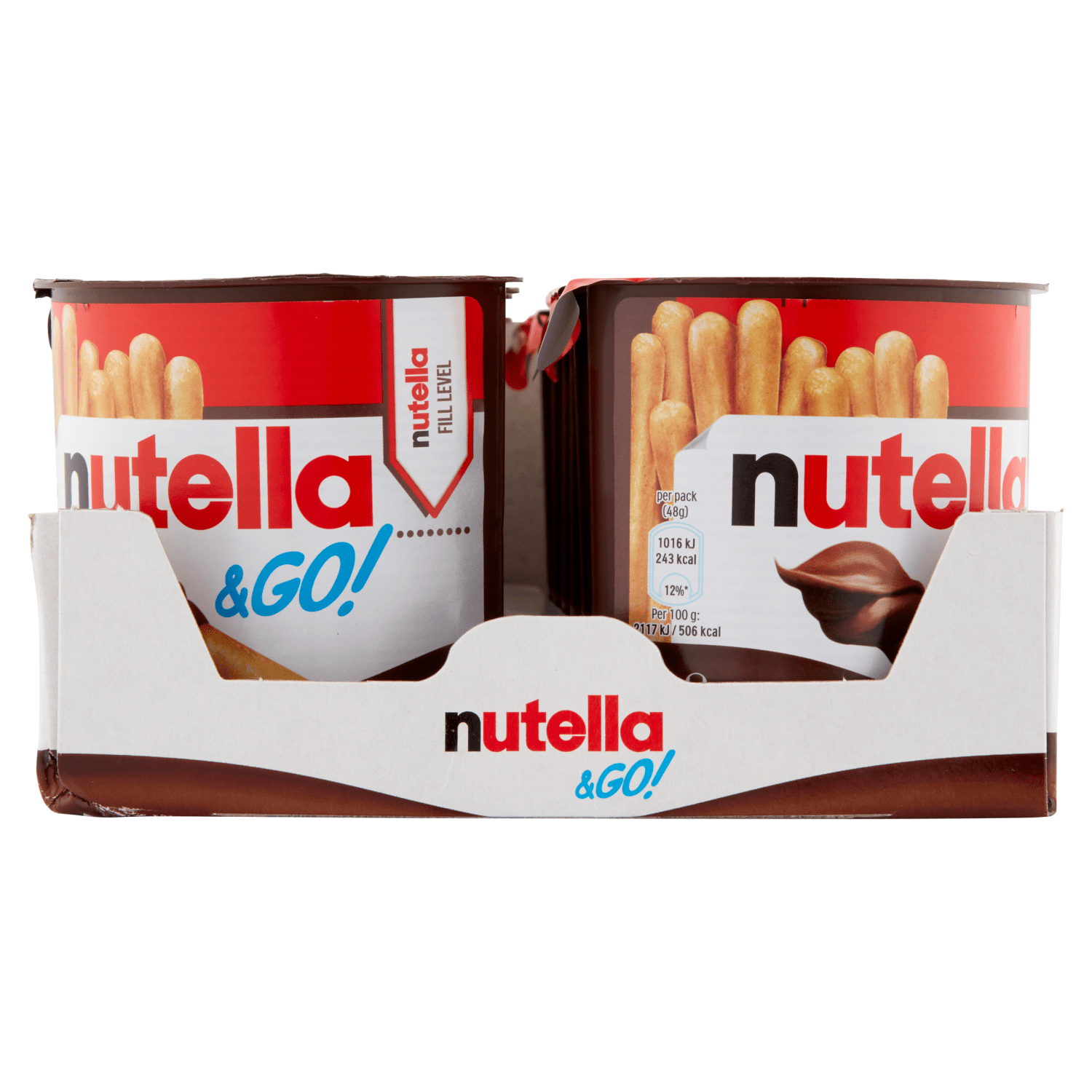 NUTELLA & Go! Hazelnut Spread with Cocoa + Breadsticks 48g - UK Food & Drink - 5020411121182