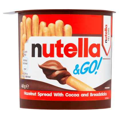 NUTELLA & Go! Hazelnut Spread with Cocoa + Breadsticks 48g - UK Food & Drink - 5020411121182