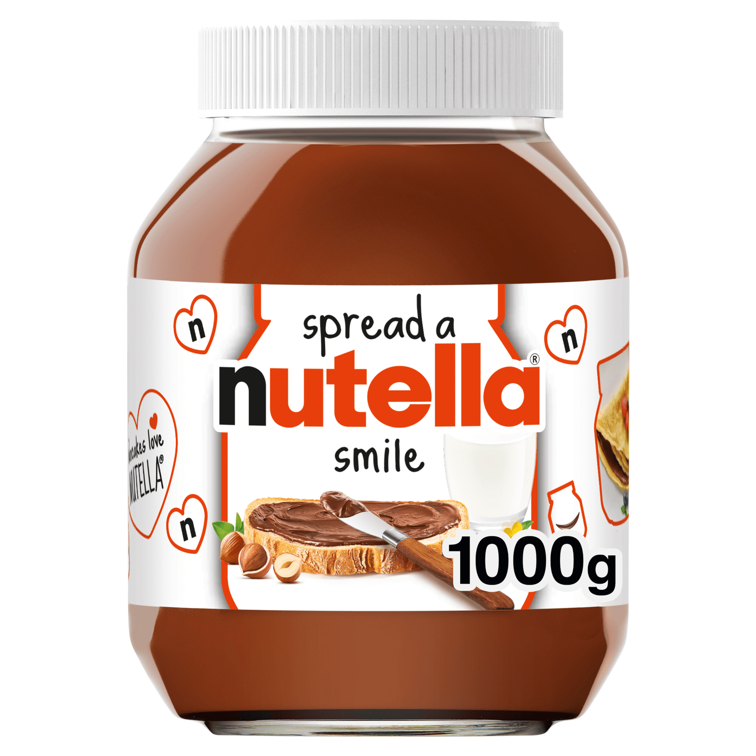 Nutella Hazelnut Spread with Cocoa 1kg - UK Food & Drink - 3017624010701